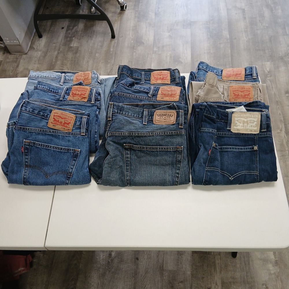 Grade A Wholesale 9pc Levis Mens Denim‎ Jeans Sizes 36-48 Reseller Premium Lot